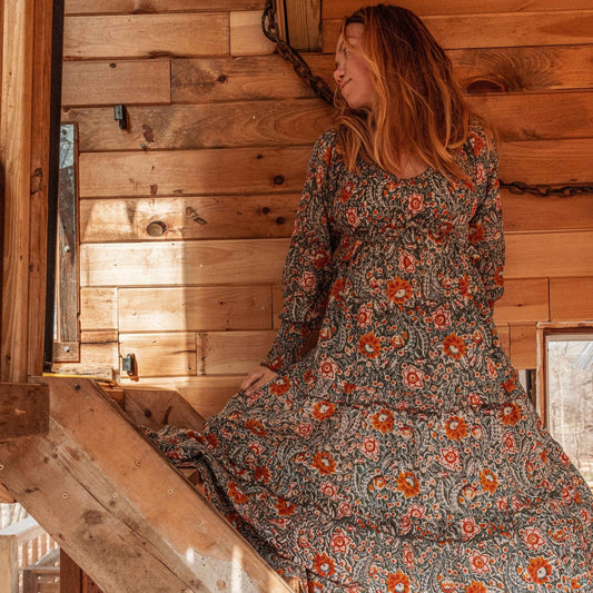 Bohemian Floral Maxi Dress
