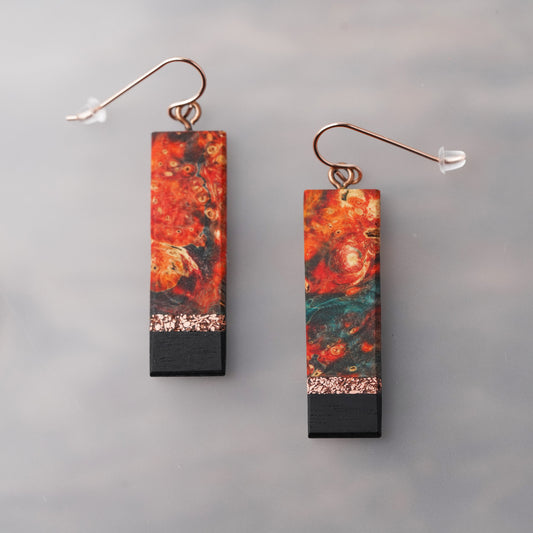 Artsy Reclaimed Wood Earrings