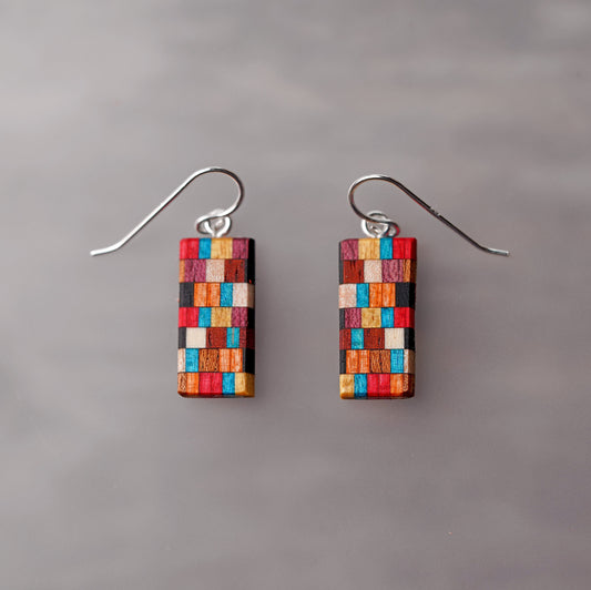 Artsy Reclaimed Wood Earrings