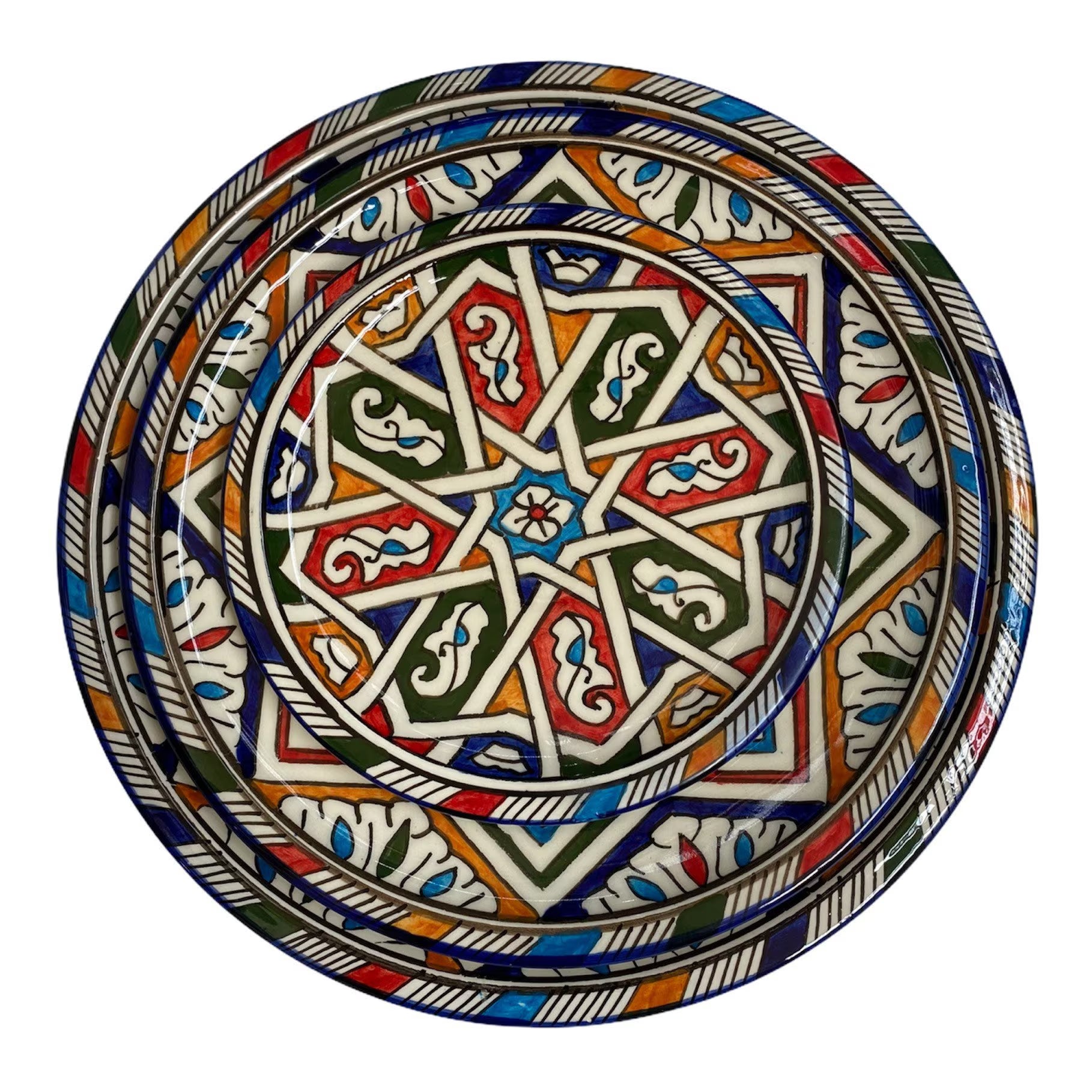Handmade Moroccan Plates from Fes