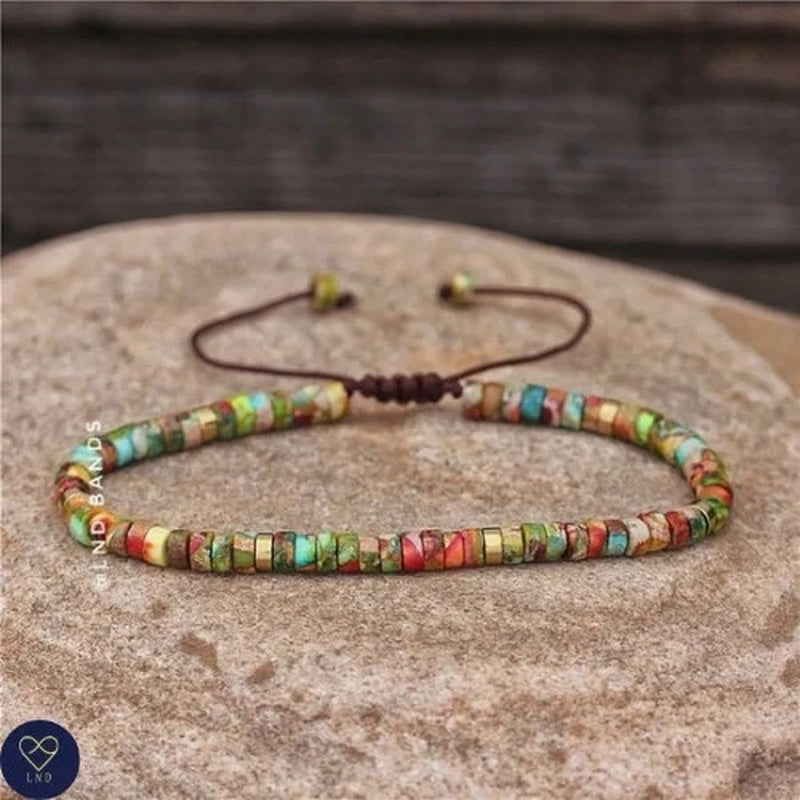 Colorful Jasper Bead Bracelet