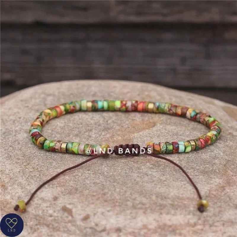 Colorful Jasper Bead Bracelet