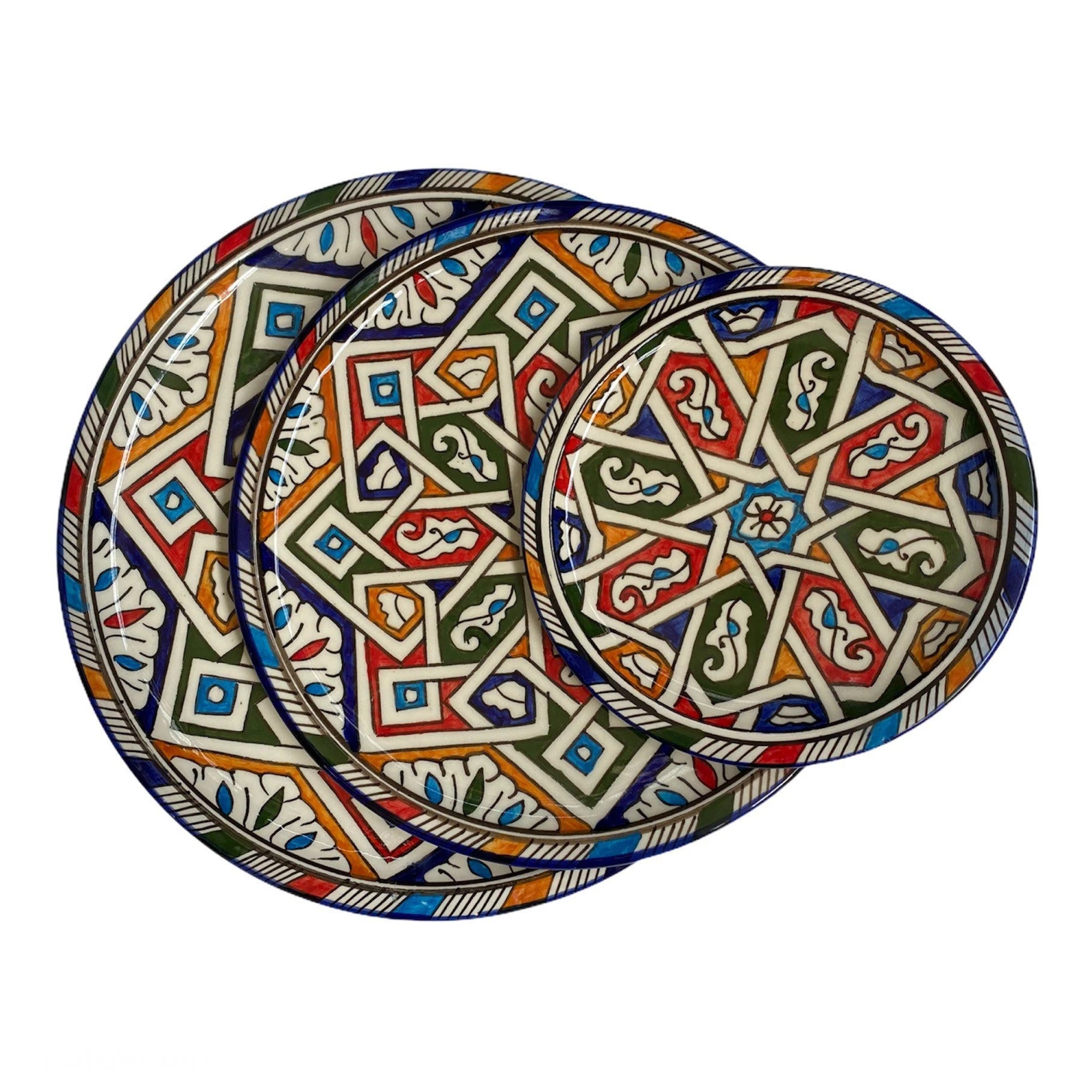 Handmade Moroccan Plates from Fes