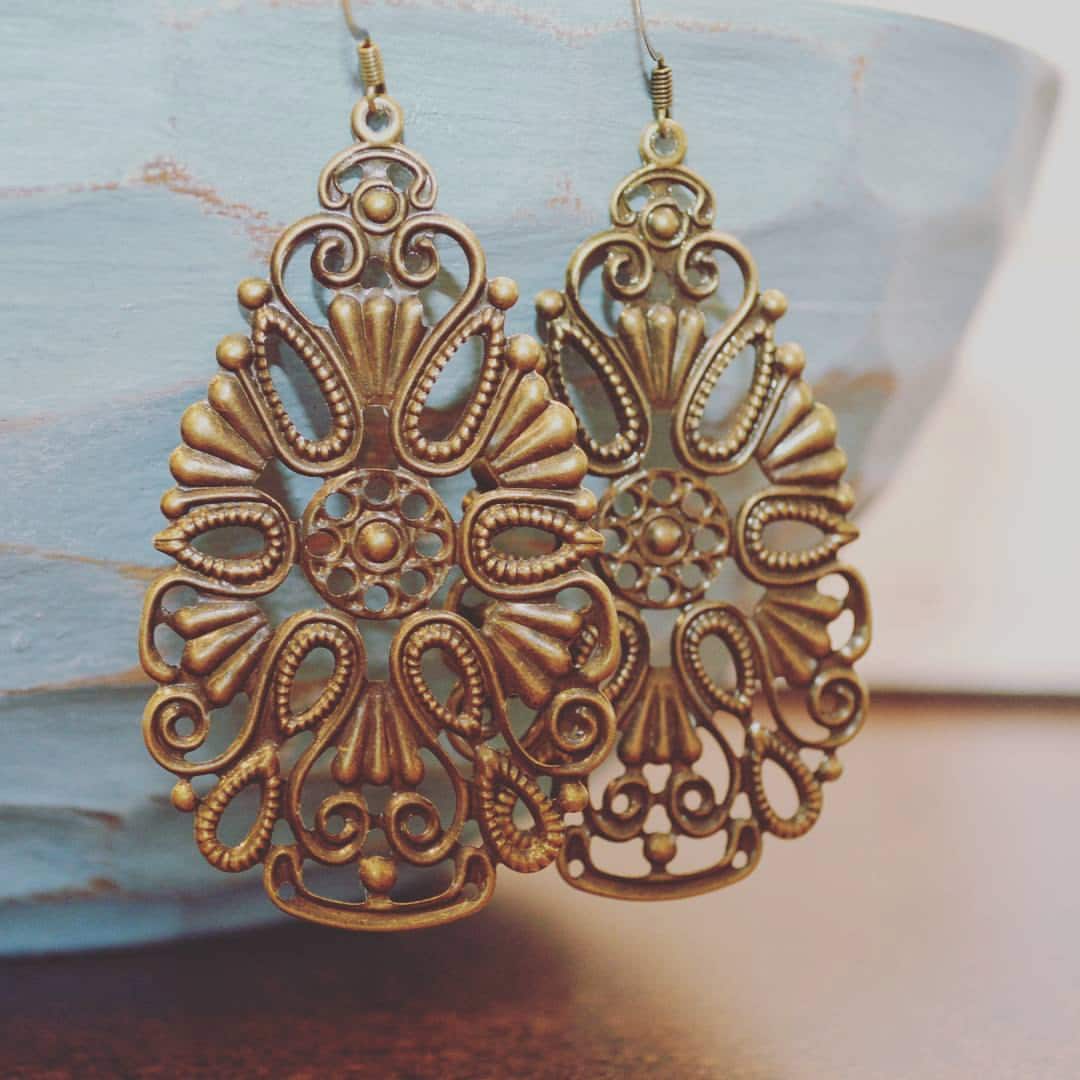 Boho Turquoise Drop Earrings