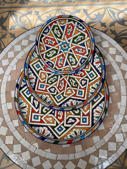 Handmade Moroccan Plates from Fes
