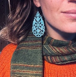 Boho Turquoise Drop Earrings