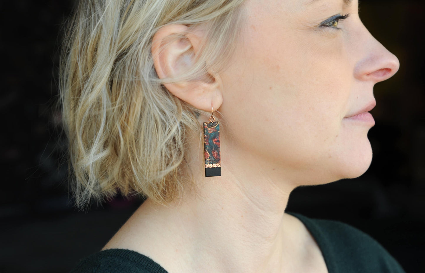 Artsy Reclaimed Wood Earrings