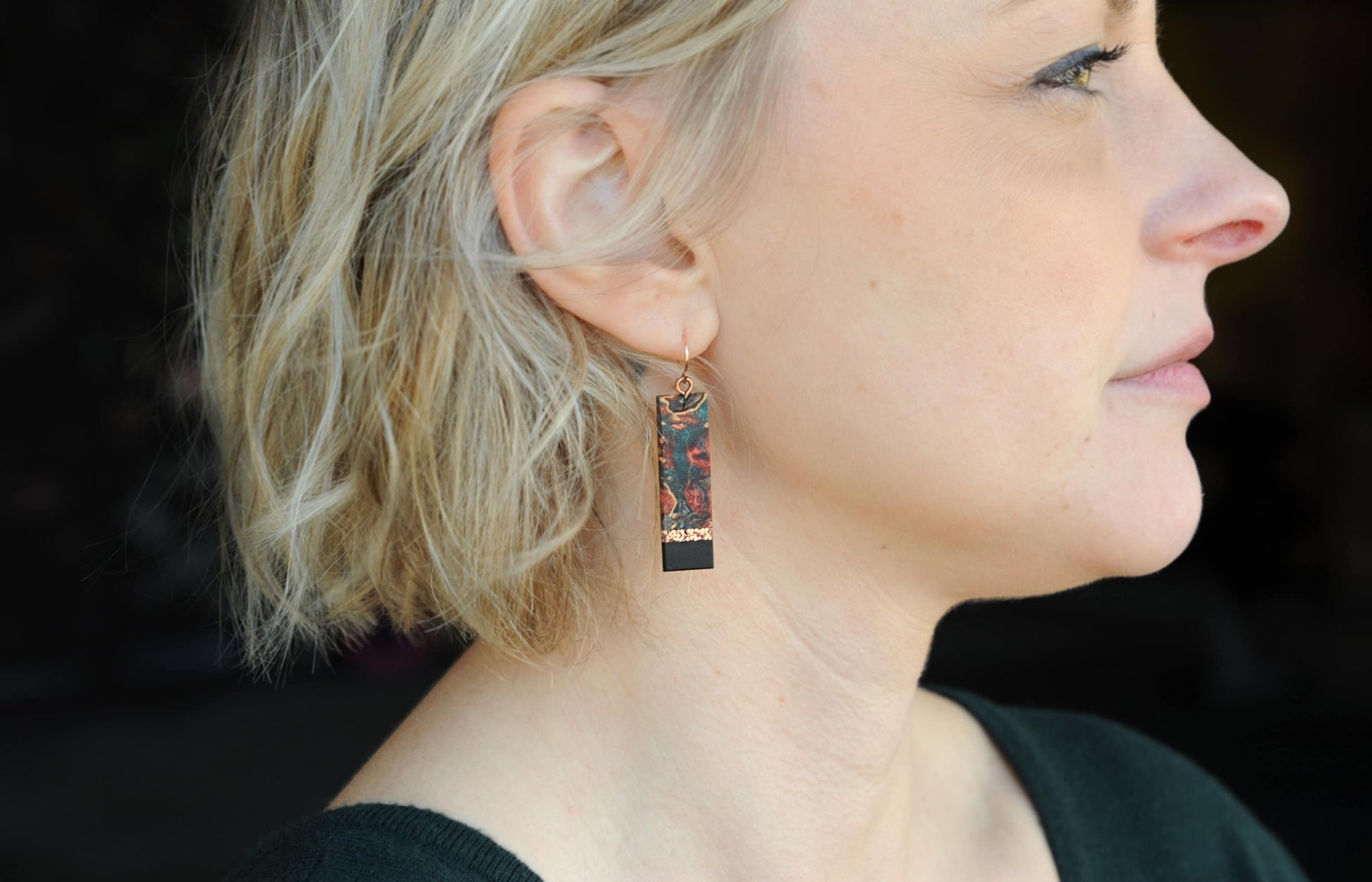 Artsy Reclaimed Wood Earrings