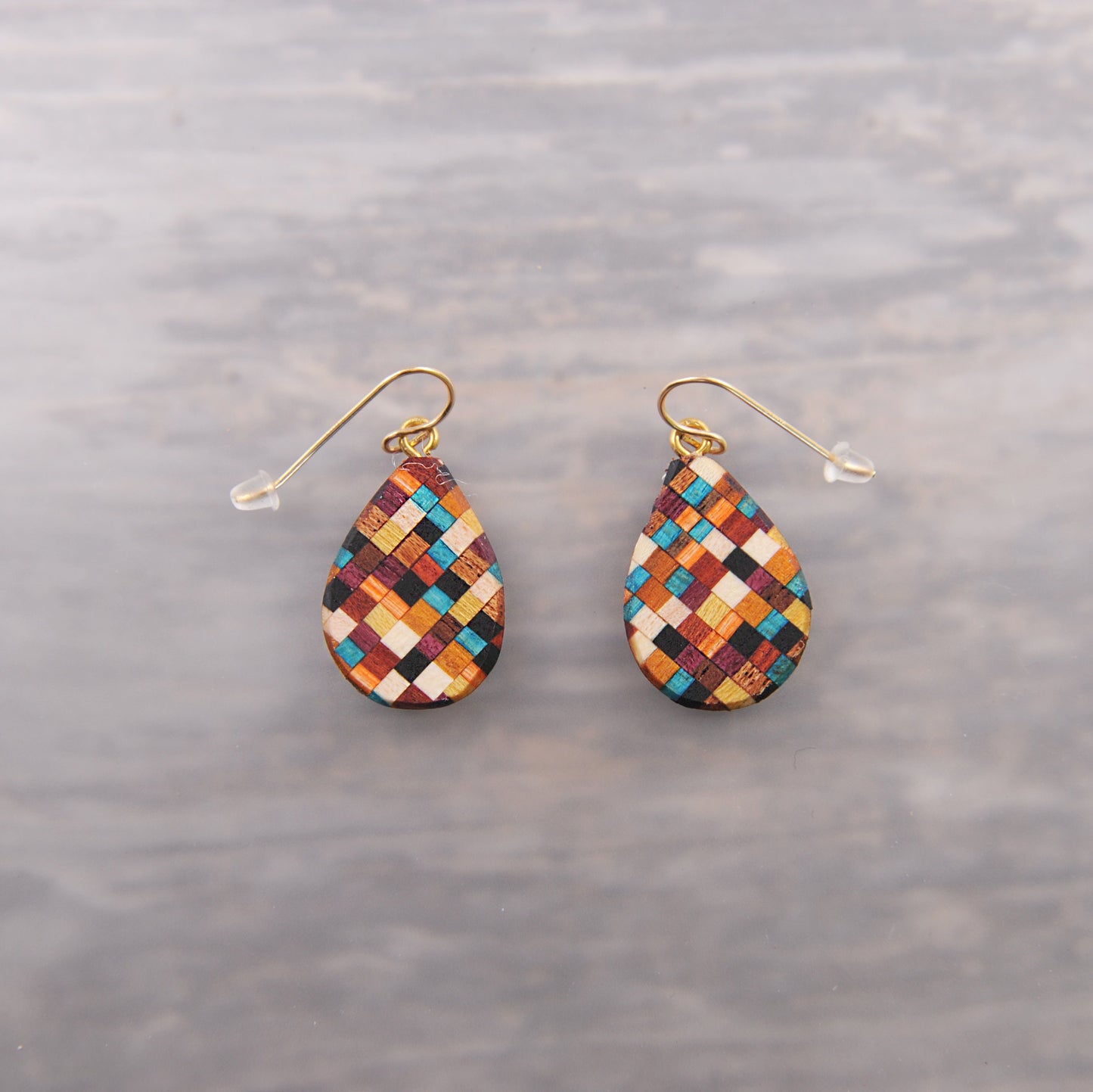 Artsy Boh Wood Drop Earrings