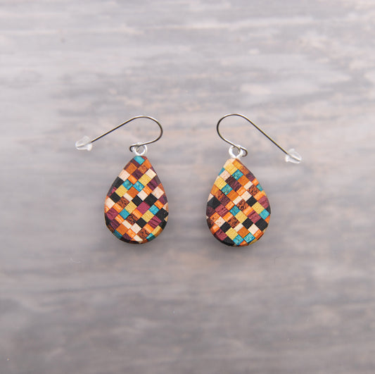 Artsy Boh Wood Drop Earrings