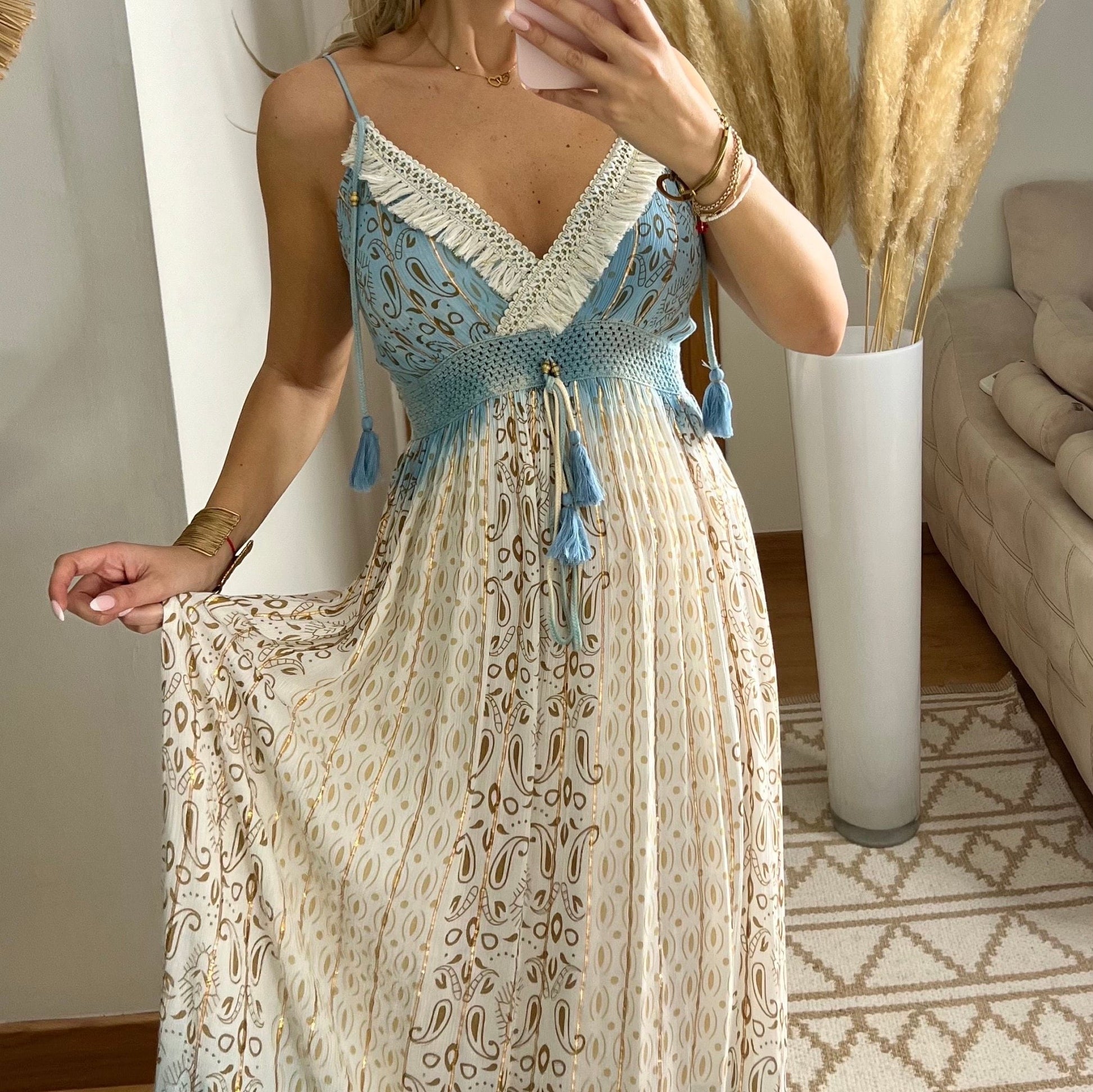 Cangu Maxi Boho Dress
