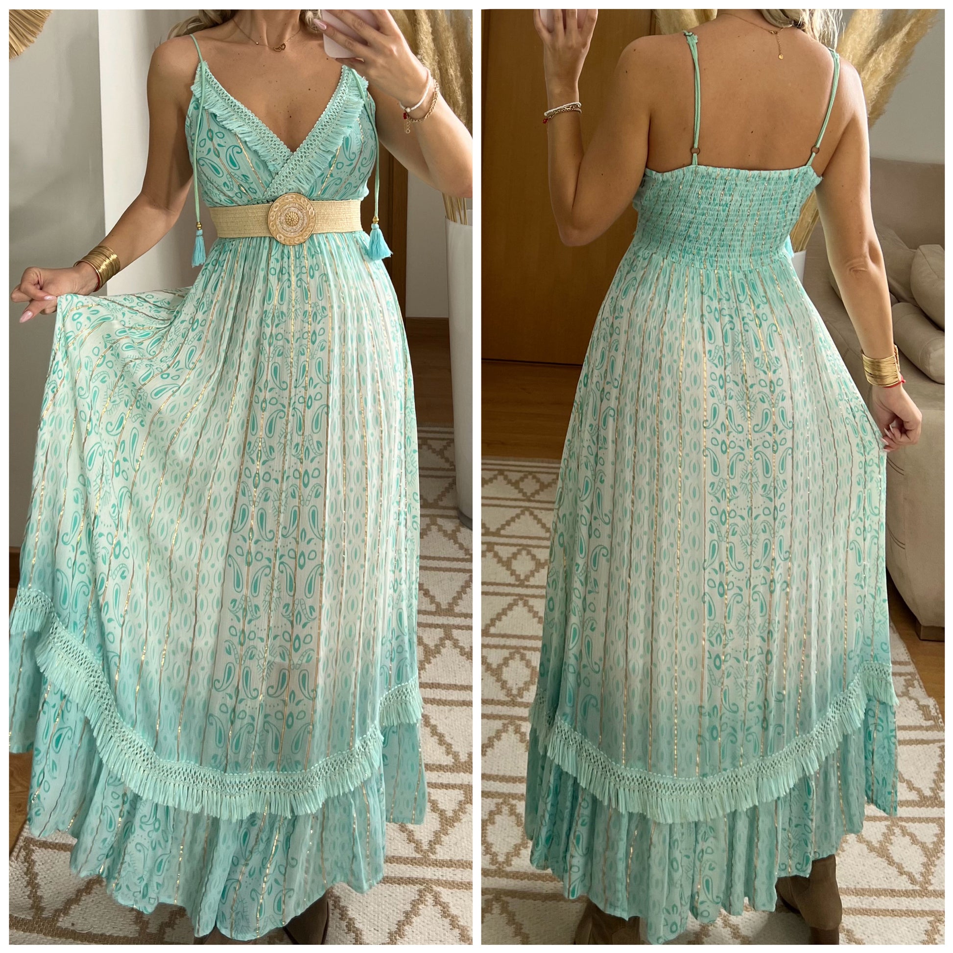 Cangu Maxi Boho Dress
