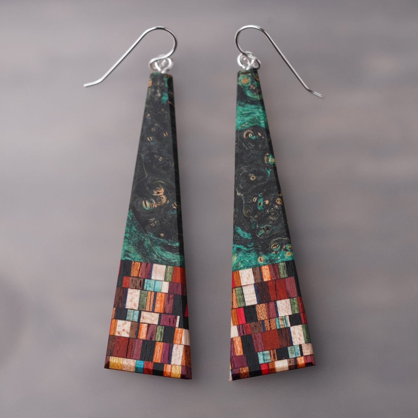 Long Bold Triangle Earrings