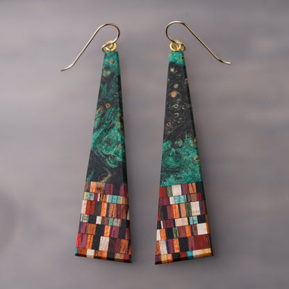 Long Bold Triangle Earrings