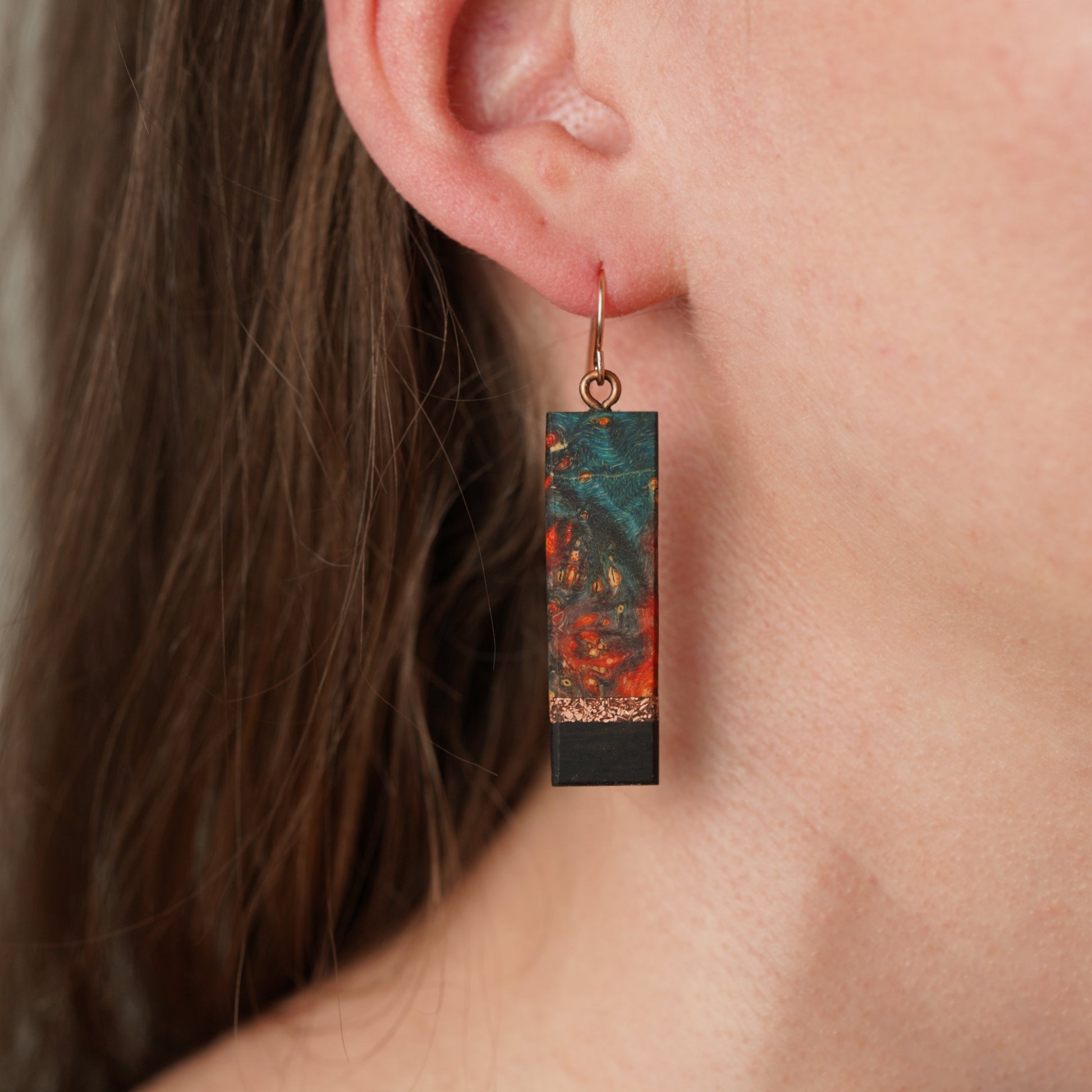 Artsy Reclaimed Wood Earrings