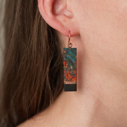 Artsy Reclaimed Wood Earrings