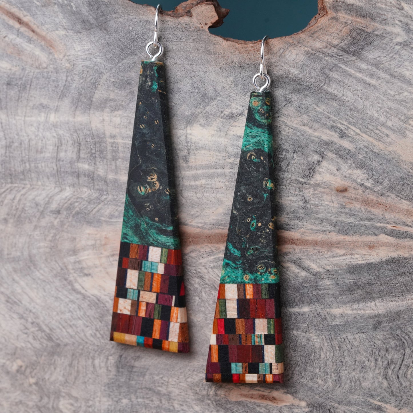 Long Bold Triangle Earrings