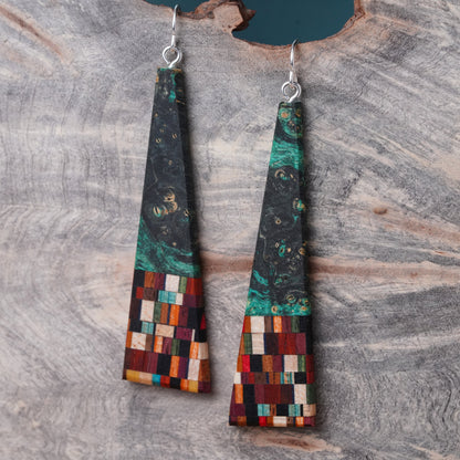 Long Bold Triangle Earrings