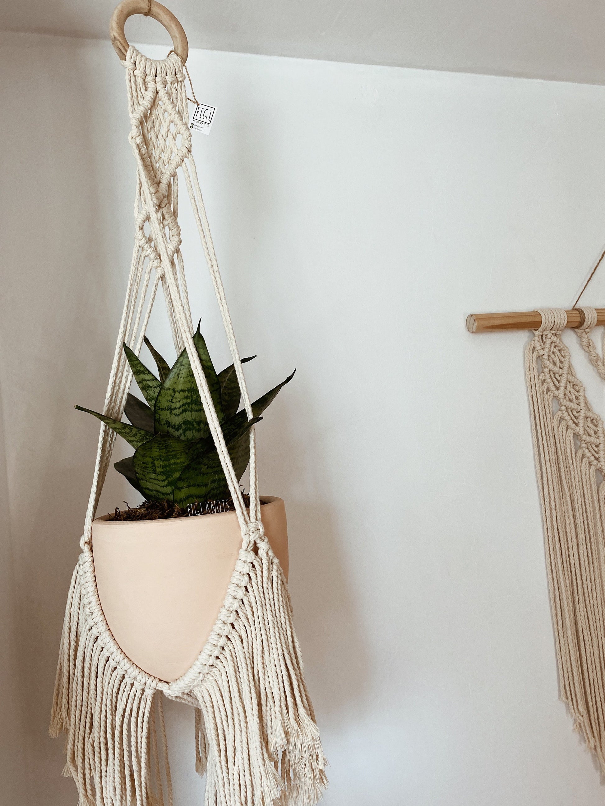 Macrame Double Plant Hanger