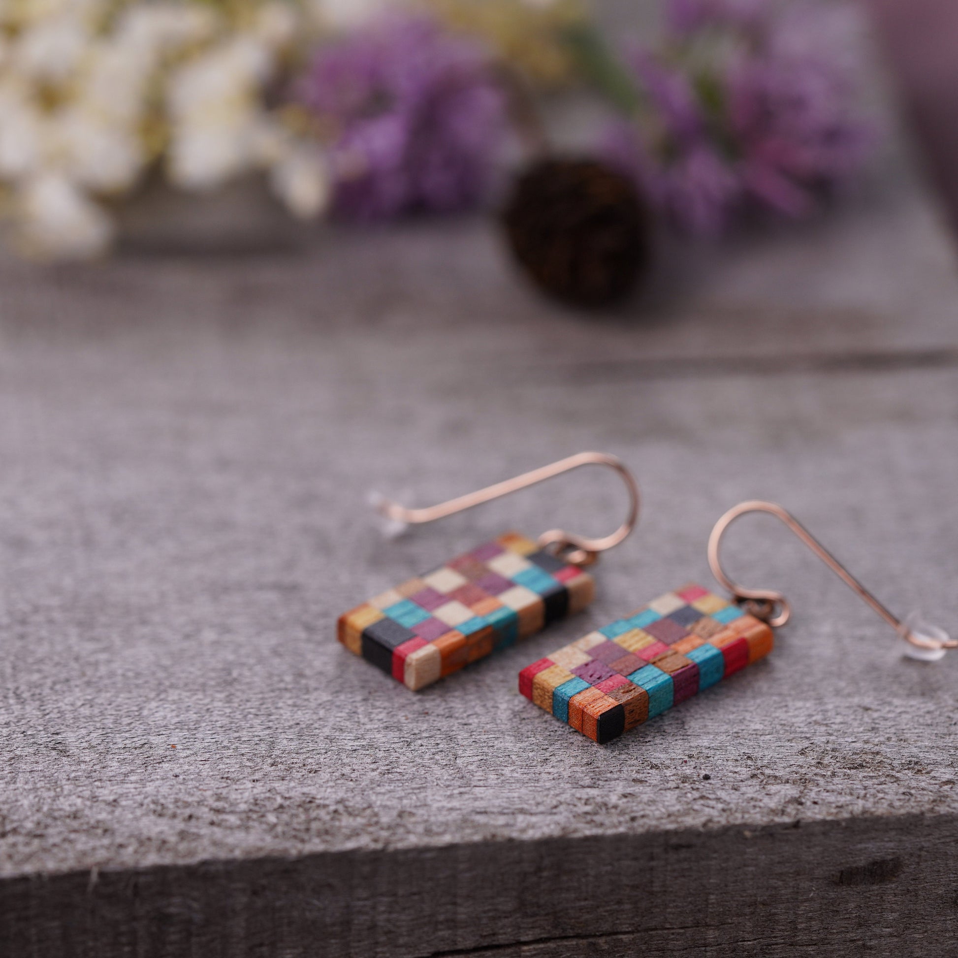 Artsy Reclaimed Wood Earrings